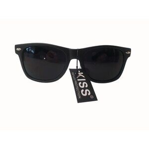 Kiss Retro Blues Brothers Sunglasses Black 100% UV Protection Wayfarer Style New